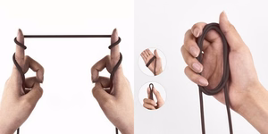 Silicone Kaabel HOCO Type-C - Type-C, 60W, must, 1m