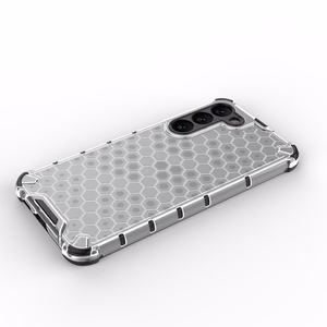 Honeycomb ümbris jaoks Samsung Galaxy S23+ armored hybrid cover läbipaistev