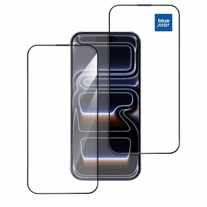 Tempered glass for iPhone 17 Blue Star 5D AR black