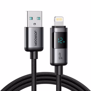 Joyroom S-A16 Pro Prism Series 3A USB-A - Lightning Kaabel with Display 1.2m - must