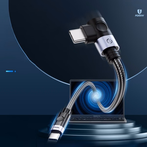 Orico C2C nurga USB-C–USB-C PD, 100 W kaabel, 0,5 m – must