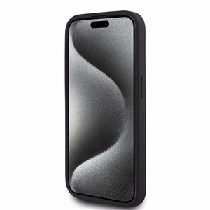 Karl Lagerfeld Diagonal Quilted Script ümbris jaoks iPhone 15 Pro - must