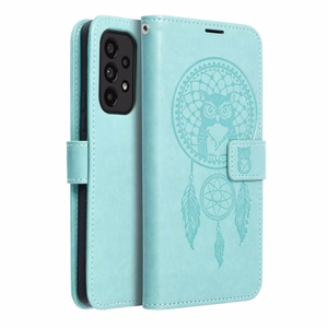 MEZZO Book ümbris jaoks SAMSUNG A52 5G / A52 LTE ( 4G ) / A52s 5G dreamcatcher roheline