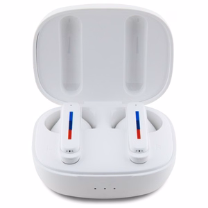 BMW Bluetooth kõrvaklapid BMBEMIATP20LOH TWS + docking station valge/valge Printed Logos