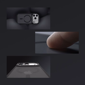 Benks Magnetic Mist Ümbris Metal Frame (K070) jaoks Iphone 17 Pro Max must (Camera Control Button)