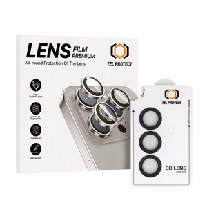 Tempered glass Tel Protect 3D Lens on camera jaoks Samsung Galaxy S23 must (lens 3 pieces)