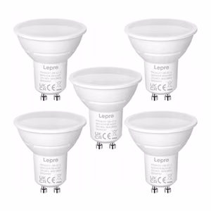 LEPRO 200057-DW-EU-5 GU10 LED-lamp, 4.5W (50W), 345 lm, 5000K, 100°, 5 tk