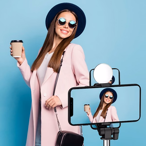 Selfipulk WR1YXS teleskoopstatiiv 0.71m rõngaslambiga - must