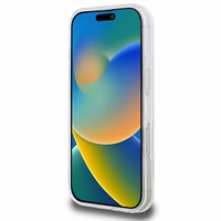 Karl Lagerfeld IML Metal Karl Head MagSafe Ümbris jaoks iPhone 16 Pro - valge