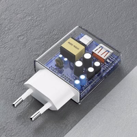 Laadija Dudao "A30EUT" valge 30W (1xPD / 1xQC3.0) + "Type-C / Type-C" kaabel