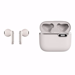 ART juhtmevaba kõrvaklapid bluetooth TWS + dokkimisjaam Type C AP-TW-B4W valge