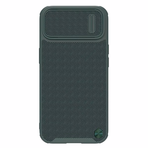Nillkin Textured S ümbris iPhone 14-le, soomustatud kate koos kaamerakattega, roheline
