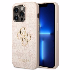 Guess GUHCP14L4GMGPI iPhone 14 Pro 6.1" roosa/roosa kõvakaaneline 4G Big Metal logo