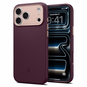Spigen Nano Pop MagSafe  iPhone 18 Pro / 17 Pro ümbris, tume kirsipunane