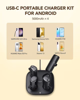 Powerbank Veger Pogo (W007CK) komplekt 4 x 5000 mAh must