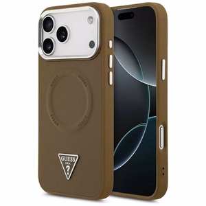Guess Triangle Logo MagSafe ümbris jaoks iPhone 17 Pro - brown