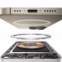 Dudao K28S 20W PD 5000mAh Powerbank MagSafe ja alusega - hõbedane