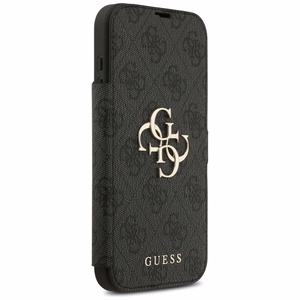 GUESS book ümbris jaoks IPHONE 17 Pro Max GUBKP17X4GMGGR (PU 4G Metal Logo) must