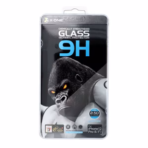 X-ONE Full Cover Extra Strong Matte - jaoks iPhone 15 Plus/16 Plus Karastatud klaas 9H