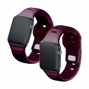 3mk silikoonrihm Apple Watchile, 42/44/45/46/49 mm, Mulberry, suur suurus