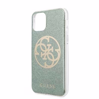 Guess GUHCN58PCUGLKA iPhone 11 Pro khaki värvi kõva ümbris 4G Circle Glitter