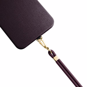 3mk EasyClip Elite telefoni kaelapael, Mulberry (kuldsed detailid)