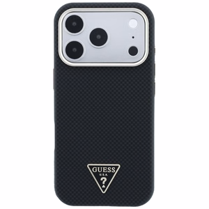 Guess Kevlar Triangle Logo MagSafe ümbris mudelile iPhone 17 Pro / 18 Pro – värv: must