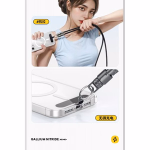 USB Kaabel Essager Rope sinine 60W Type-C / Type-C 30cm