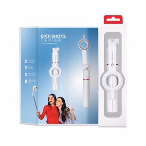 FORCELL F-GRIP MagSelfie S100M selfie stick with Juhtmevaba remote control valge