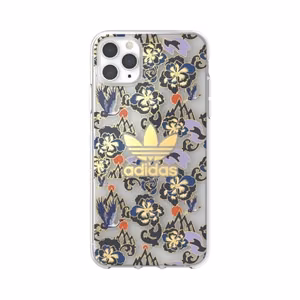 Adidas OR läbipaistev ümbris CNY AOP iPhone 11 Pro Max jaoks - kuldne