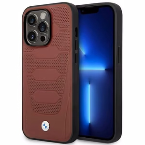 Ümbris BMW BMHMP14L22RPSR iPhone 14 Pro 6.1" Burgundy/burgundy Leather Seats Pattern MagSafe