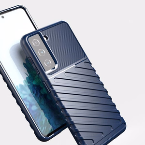 Thunder Ümbris ümbris jaoks Samsung Galaxy S23+ silicone armor ümbris must