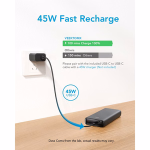 Powerbank Veger T100 (W2032C-100) PD QC3.0 5A 100W 20000 mAh must