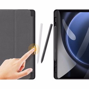 DUX DUCIS ümbris DOMO foldable with pencil storage jaoks SAMSUNG Tab S9 FE/S10 FE must