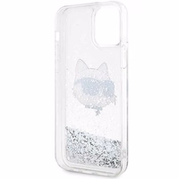Karl Lagerfeld KLHCP12MLNHCCS iPhone 12/ 12 Pro 6.1" hõbedane/hõbedane hardcase Glitter Choupette Head