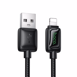 Kaabel koos LCD USB A to Lightning Hoco 2,4A 1,2 m U146 must