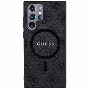 GUESS ümbris jaoks SAMSUNG S24 Ultra compatible with MagSafe GUHMS24LG4GFRK (4G Ring classic logo) must