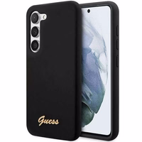 Guess GUHCS23MSLSMK S23+ S916 must/must hardcase Silicone Vintage kuldne Logo