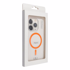 Drop Glue Colorful Ring Mag Cover compatible with MagSafe jaoks SAMSUNG S26 Edge oranž