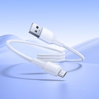 Kaabel USB A to Micro USB Hoco 2,4A 1 m X120 valge