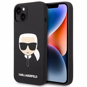 Karl Lagerfeld Silicone Karl's Head MagSafe ümbris jaoks iPhone 14 Plus - must