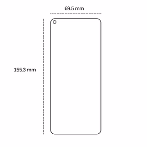 Karastatud klaas 2,5D jaoks Samsung Galaxy A11 / M11