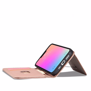 Magnet Card Ümbris jaoks Samsung Galaxy S23 Ultra Cover with Flip Wallet Stand roosa