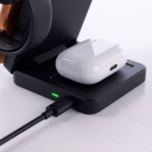 Tech-Protect A56 3-in-1 MagSafe juhtmevaba laadija koos 100 cm USB-C / USB-C kaabliga – must