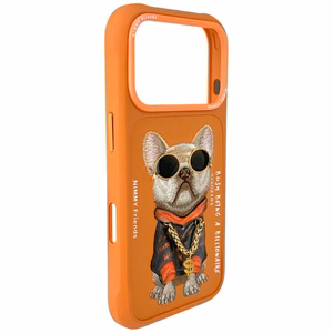Nimmy Glasses Cool Dog iPhone 17 Pro Ümbris - oranž