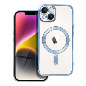 ELECTRO MAG COVER case compatible with MagSafe jaoks IPHONE 14 sinine