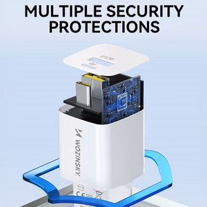 Wozinsky WWCEAC GaN USB-A USB-C 33W Wall Laadija - valge