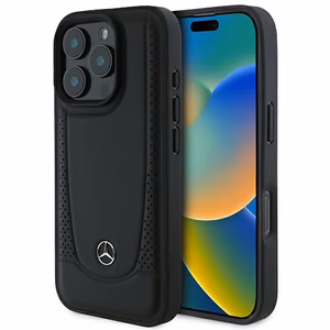 Mercedes Leather Urban Ümbris jaoks iPhone 16 Pro Max - must