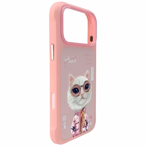 Nimmy Cool&Cute 2.0 Cat Ümbris jaoks iPhone 17 Pro - Roosa