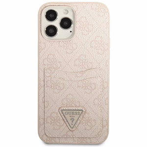 Guess 4G Triangle Logo Cardslot Ümbris jaoks iPhone 13 Pro / 13 - roosa